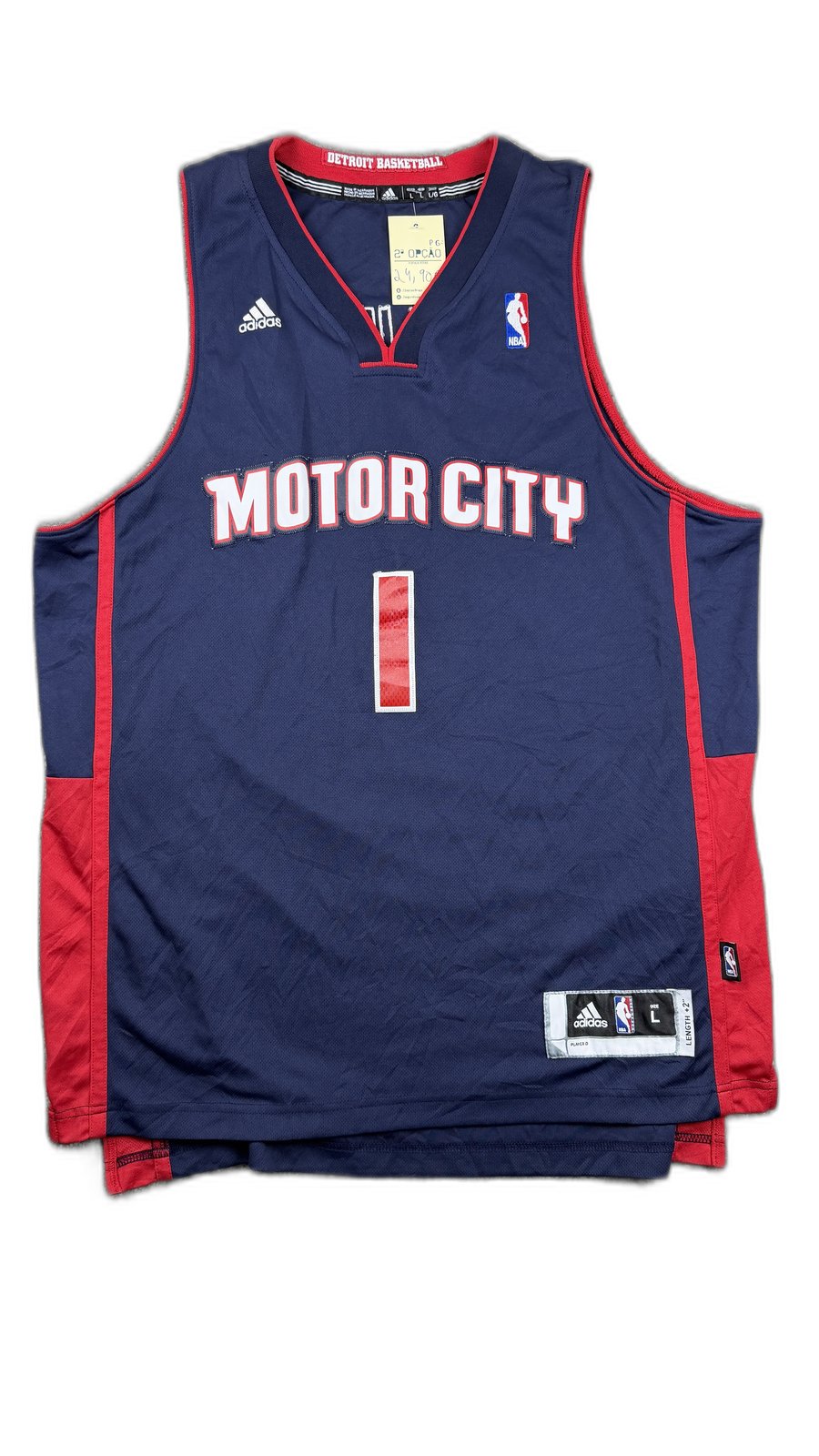 Camisola de basquetebol Motor City com nome 'Billups' - front image 1
