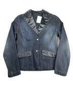 Blazer vintage com lapelas acetinadas - front image 1