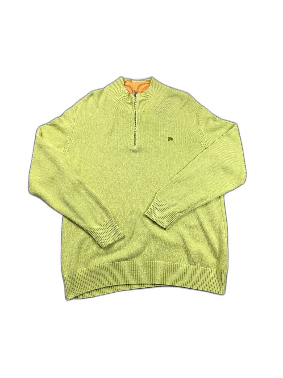 Camisola vintage verde lima com fecho curto - front image 1
