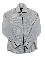 Camisa com padrão micro e viés contrastante - front image 1