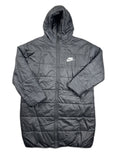 Casaco acolchoado Nike preto com capuz - front image 1