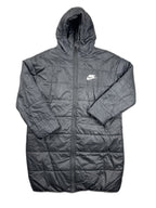 Casaco acolchoado Nike preto com capuz - front image 1