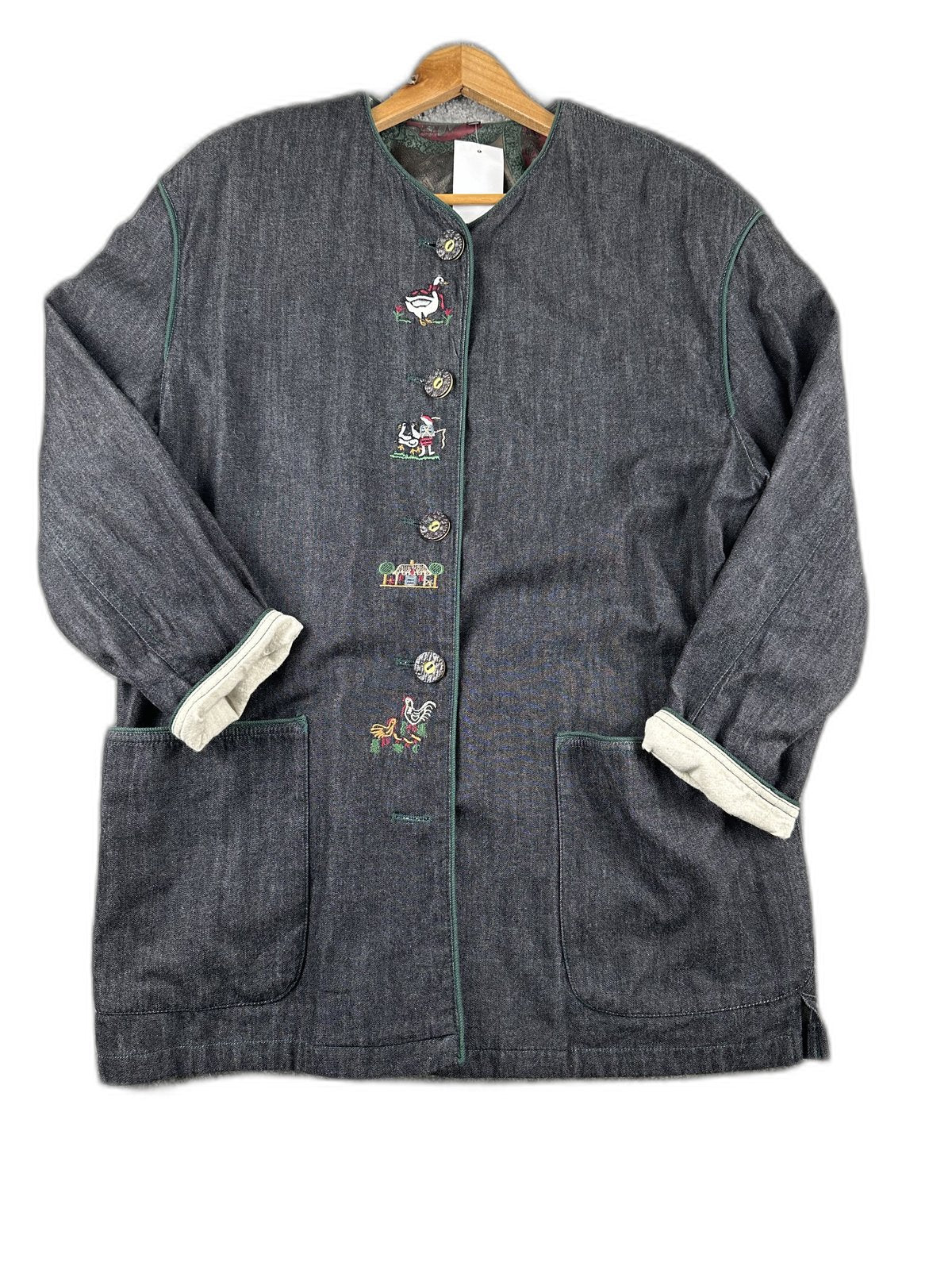 Casaco vintage com bordados - front image 1