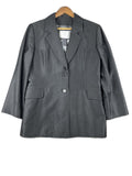 Blazer cinzento entalhado - front image 1