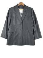Blazer cinzento entalhado - front image 1
