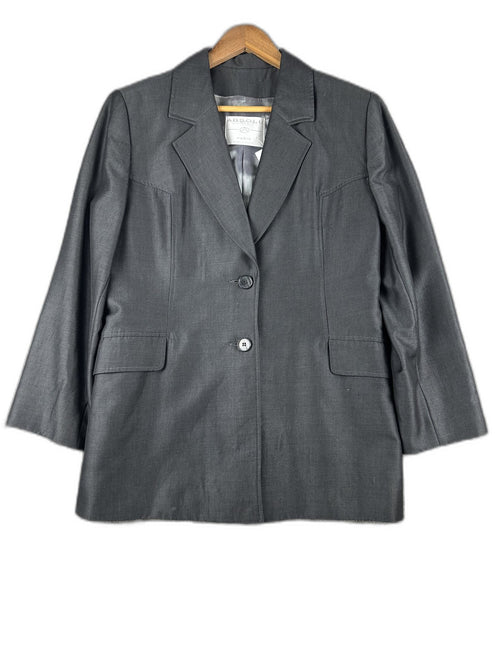 Blazer cinzento entalhado - front image 1