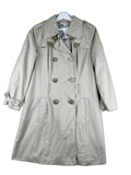 Trench C&A bege com duplo abotoamento e forro floral - front image 1