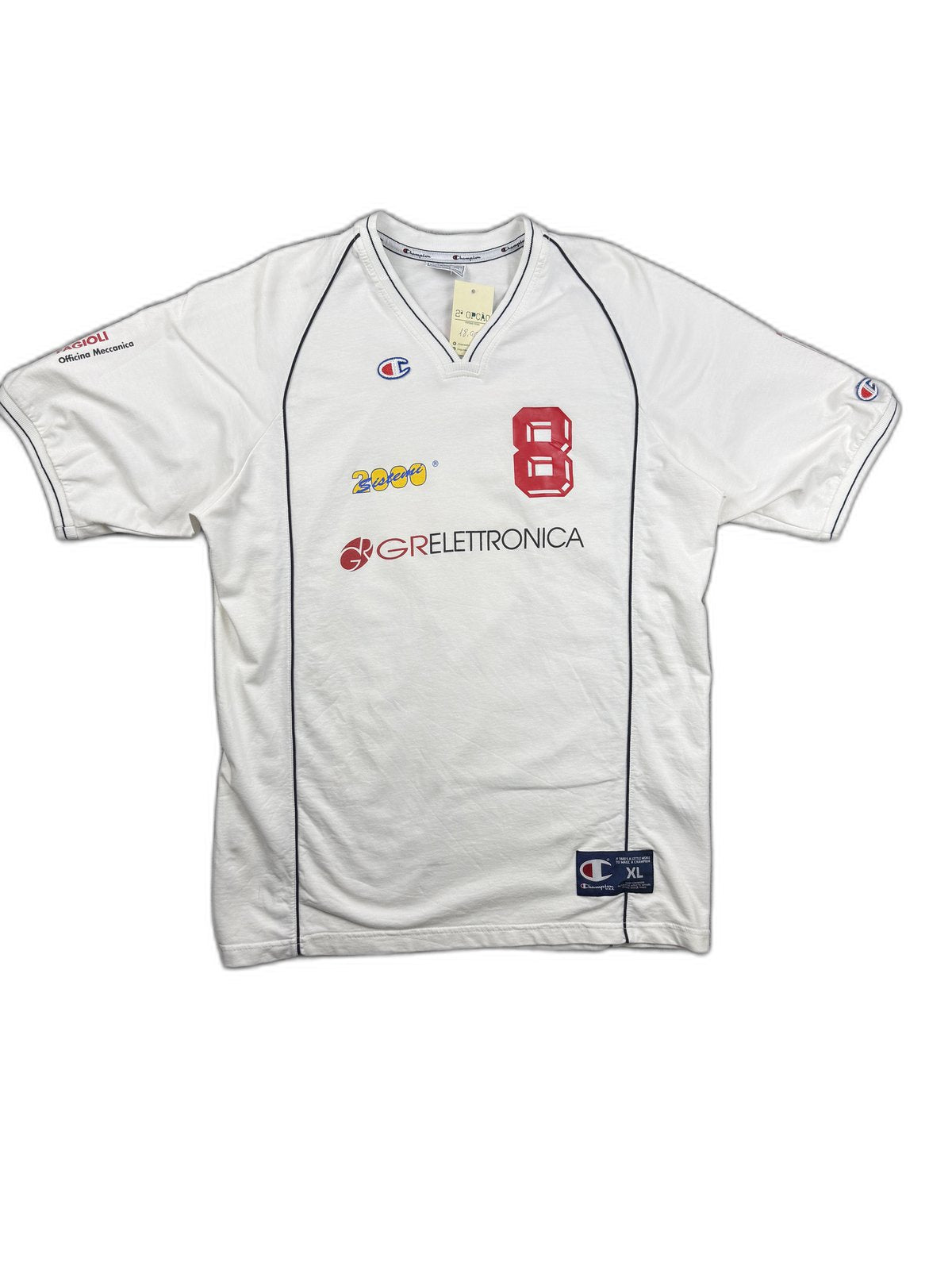Camisola Champion com número 8 e patrocínios - front image 1