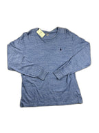 Camisola azul com logótipo bordado - front image 1