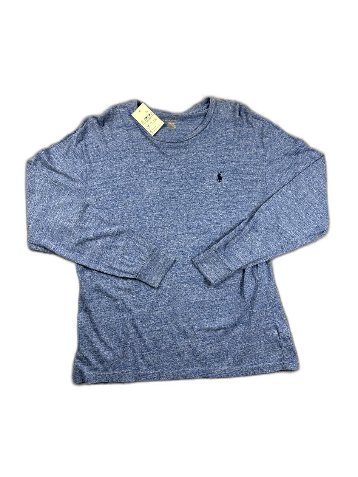 Camisola azul com logótipo bordado - front image 1