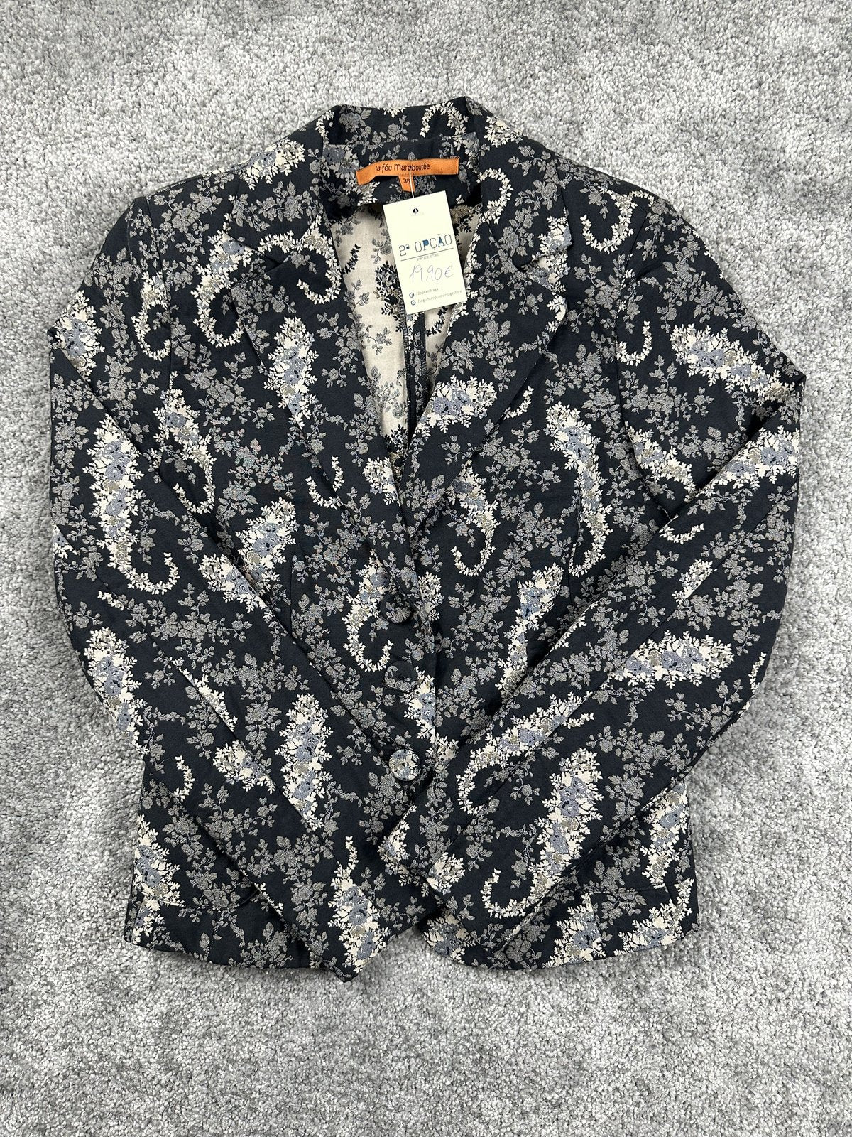 Blazer com padrão floral - front image 1