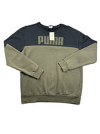 Sweatshirt Puma bicolor verde e preta - front image 1
