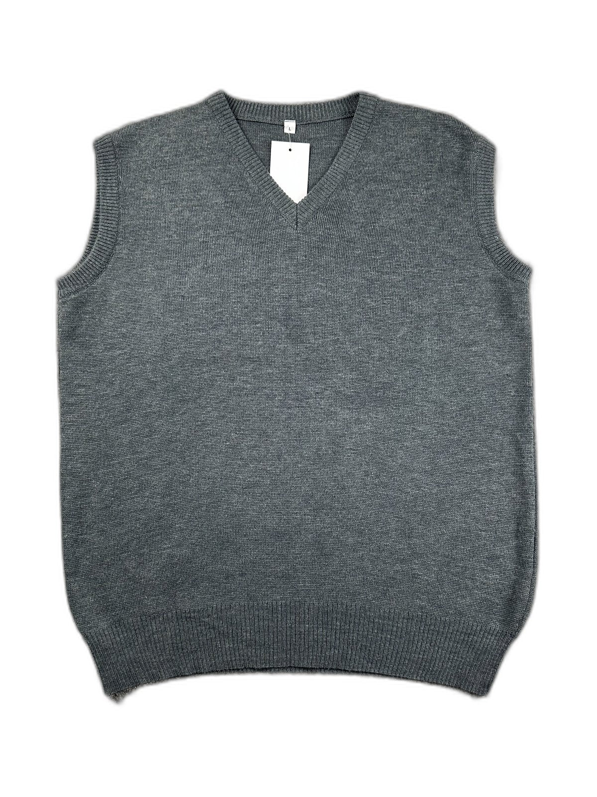 Colete de malha cinzento - front image 1