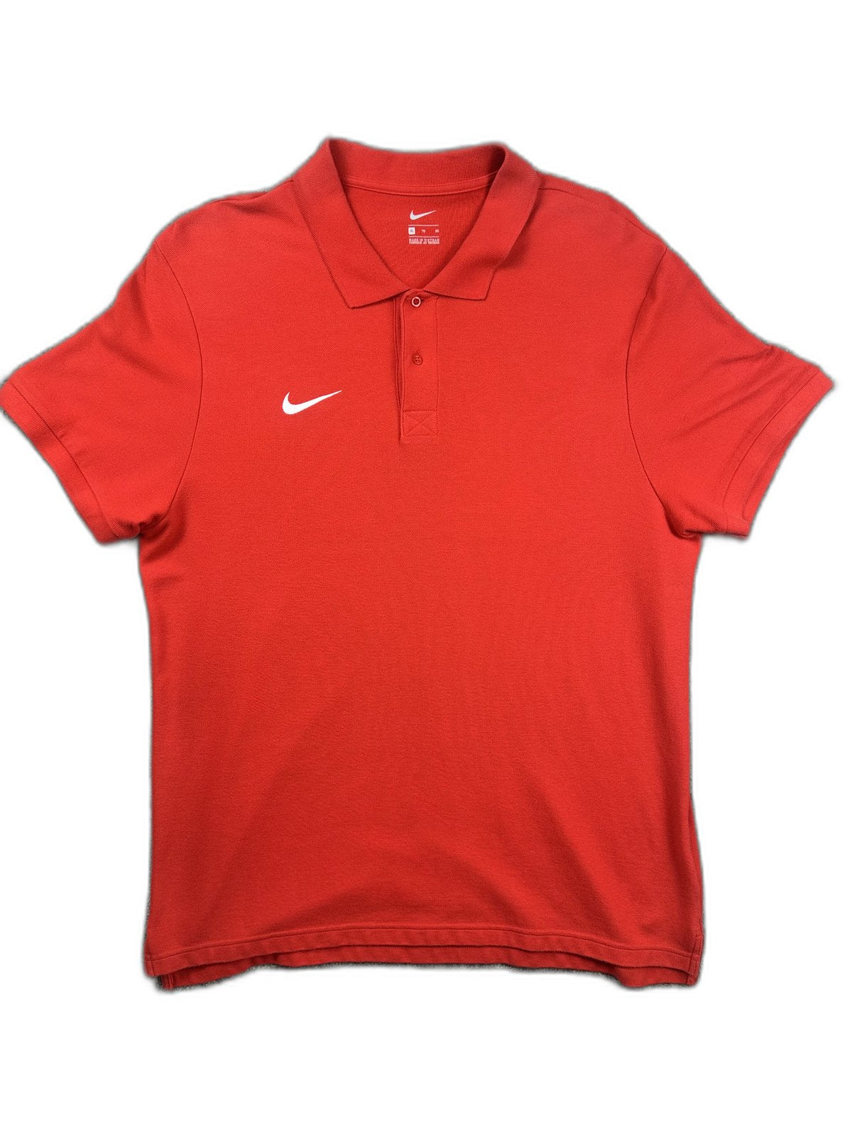 Polo vermelho com logo Nike bordado - front image 1