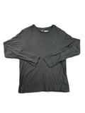 Camisola Polo Ralph Lauren cinza escuro de manga comprida - front image 1