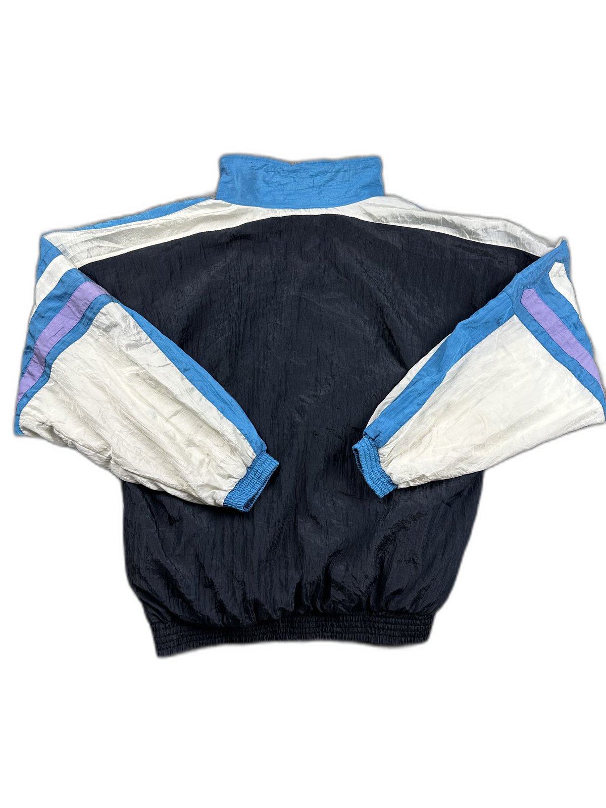 Blusão corta-vento vintage color-block - back image 2