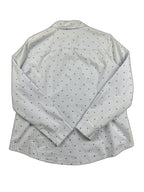 Camisa azul com estampado discreto - back image 2
