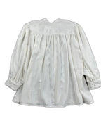 Blusa branca com plastrão recortado e botões pérola - back image 2