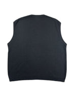Colete de malha com decote em V - back image 2