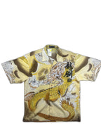 Camisa estampada vintage com dragão - front image 2
