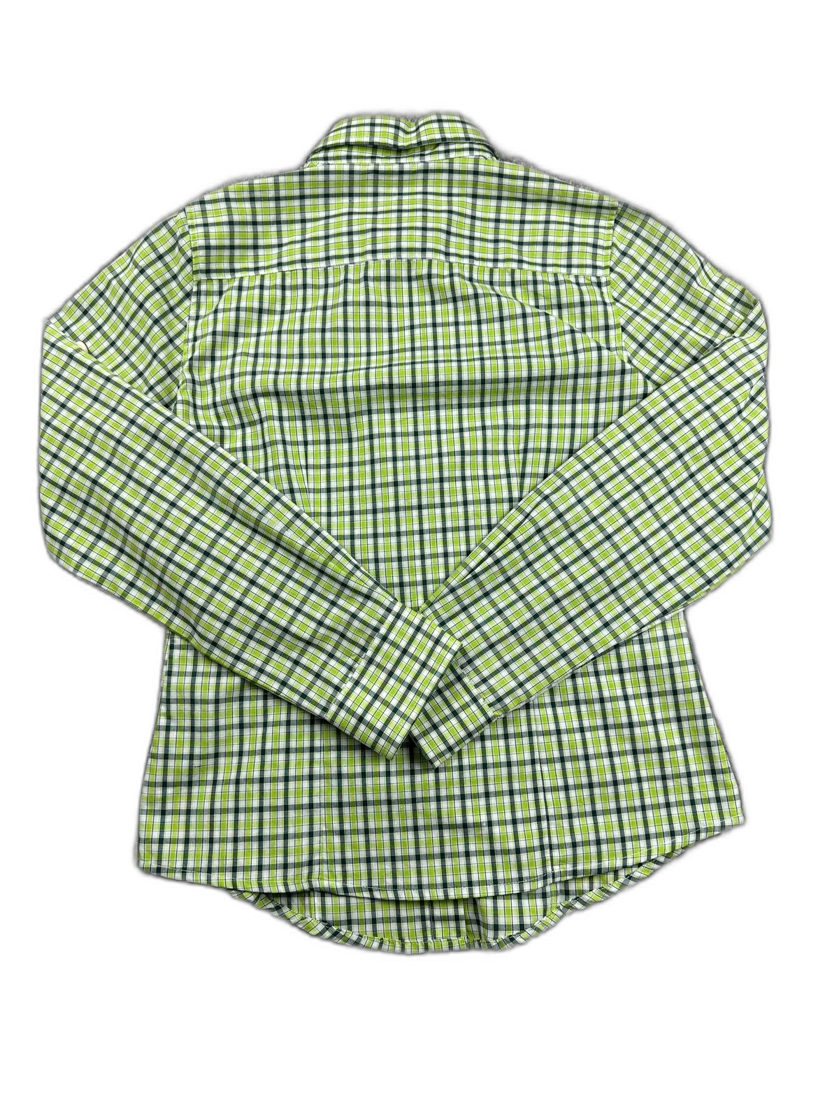 Camisa xadrez verde e branca - back image 2