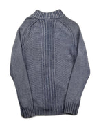 Cardigan de malha com fecho e gola canelada - back image 2