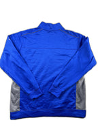 Sweatshirt azul com fecho meia-zíper - back image 2
