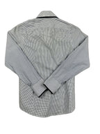 Camisa com padrão micro e viés contrastante - back image 2
