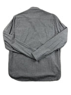 Camisa masculina cinzenta com padrão de bolinhas - detail image 3